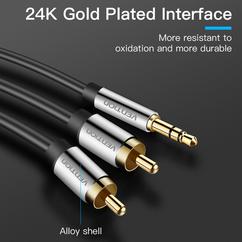 Vention Cable RCA 3,5 a 2rca c - Home Cinema Tv reseña y precio